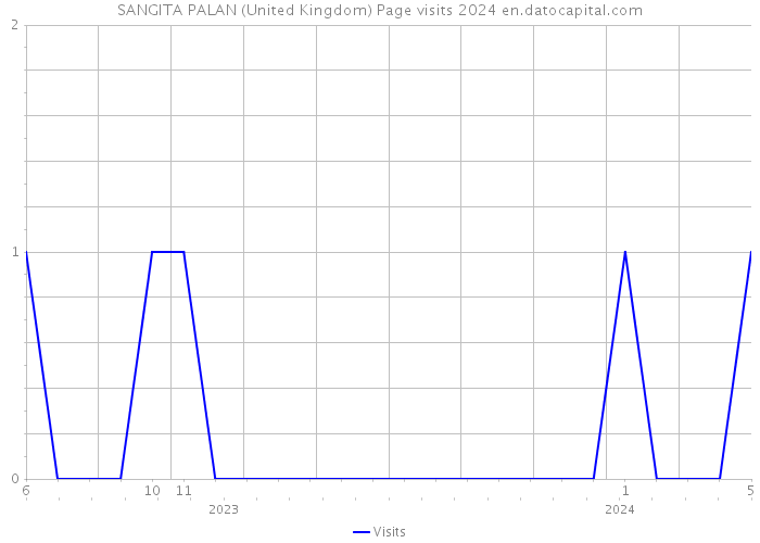 SANGITA PALAN (United Kingdom) Page visits 2024 