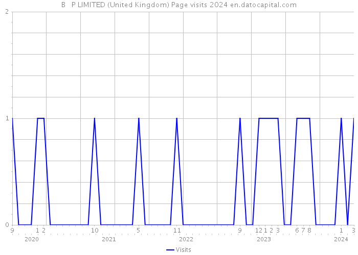 B + P LIMITED (United Kingdom) Page visits 2024 