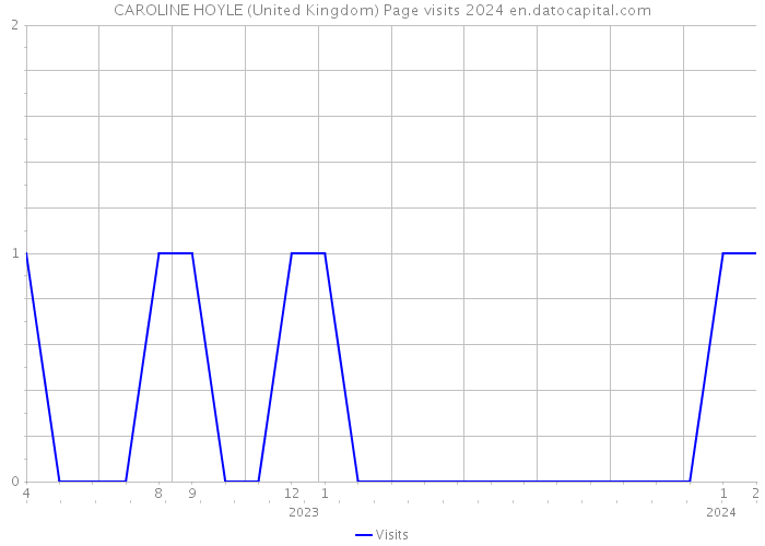 CAROLINE HOYLE (United Kingdom) Page visits 2024 