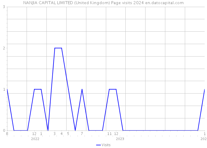 NANJIA CAPITAL LIMITED (United Kingdom) Page visits 2024 