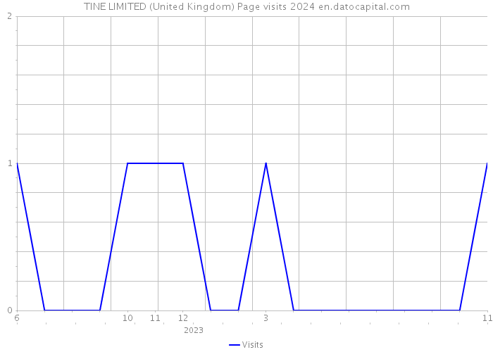 TINE LIMITED (United Kingdom) Page visits 2024 