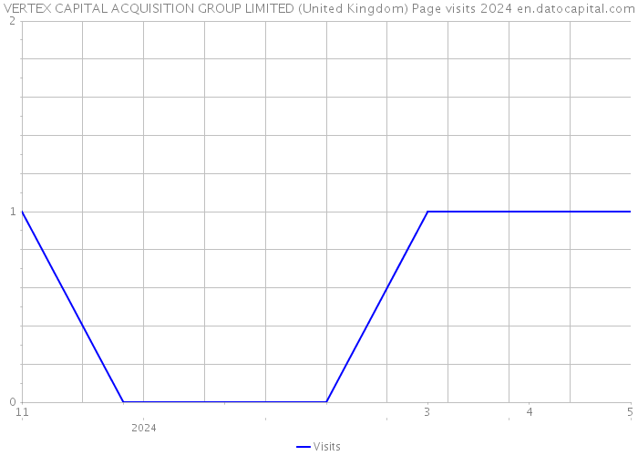 VERTEX CAPITAL ACQUISITION GROUP LIMITED (United Kingdom) Page visits 2024 
