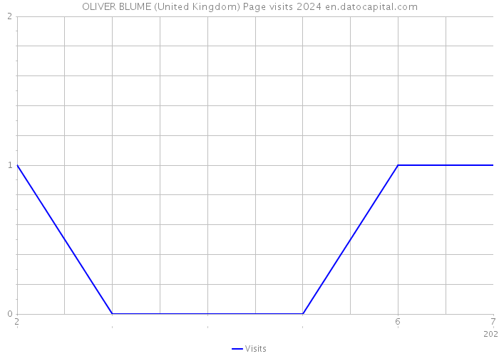 OLIVER BLUME (United Kingdom) Page visits 2024 