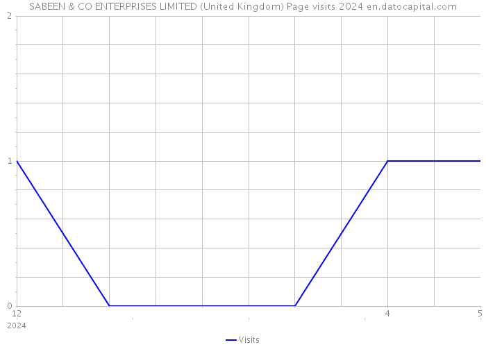 SABEEN & CO ENTERPRISES LIMITED (United Kingdom) Page visits 2024 