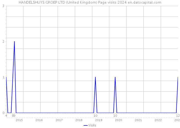 HANDELSHUYS GROEP LTD (United Kingdom) Page visits 2024 