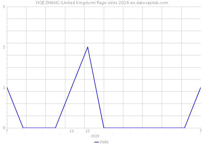 YIGE ZHANG (United Kingdom) Page visits 2024 