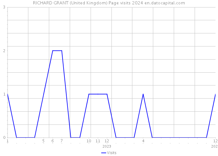 RICHARD GRANT (United Kingdom) Page visits 2024 