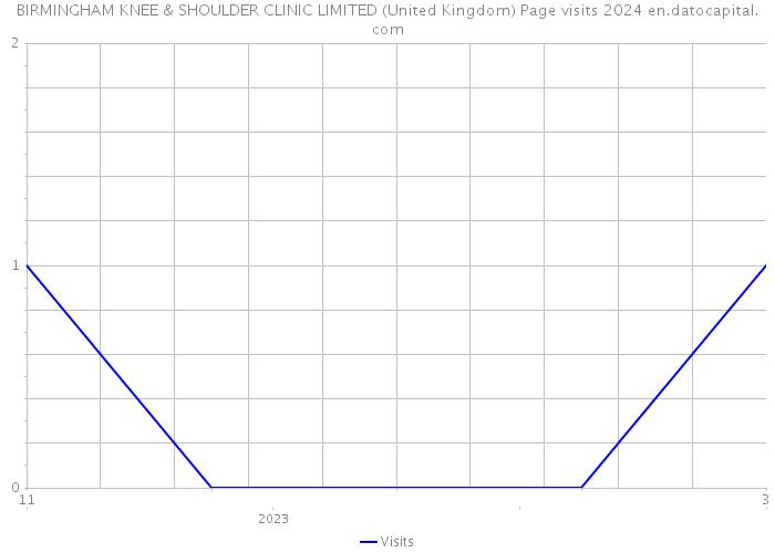 BIRMINGHAM KNEE & SHOULDER CLINIC LIMITED (United Kingdom) Page visits 2024 