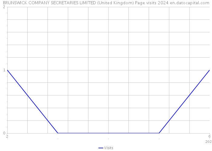 BRUNSWICK COMPANY SECRETARIES LIMITED (United Kingdom) Page visits 2024 