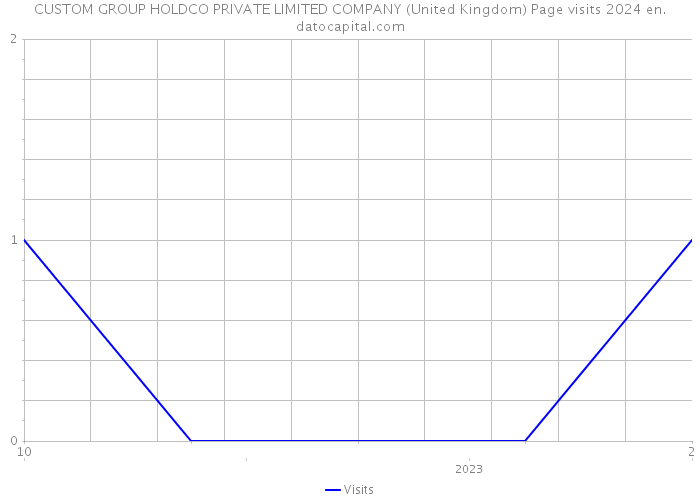 CUSTOM GROUP HOLDCO PRIVATE LIMITED COMPANY (United Kingdom) Page visits 2024 