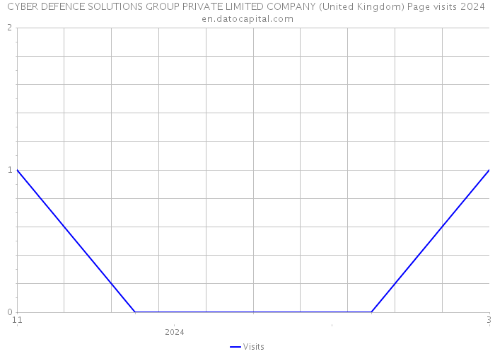 CYBER DEFENCE SOLUTIONS GROUP PRIVATE LIMITED COMPANY (United Kingdom) Page visits 2024 