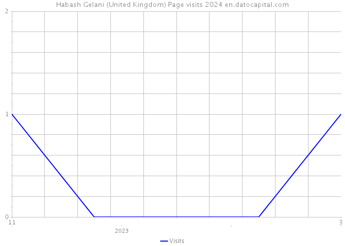 Habash Gelani (United Kingdom) Page visits 2024 