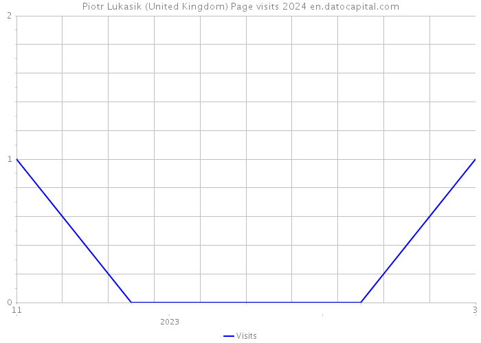 Piotr Lukasik (United Kingdom) Page visits 2024 