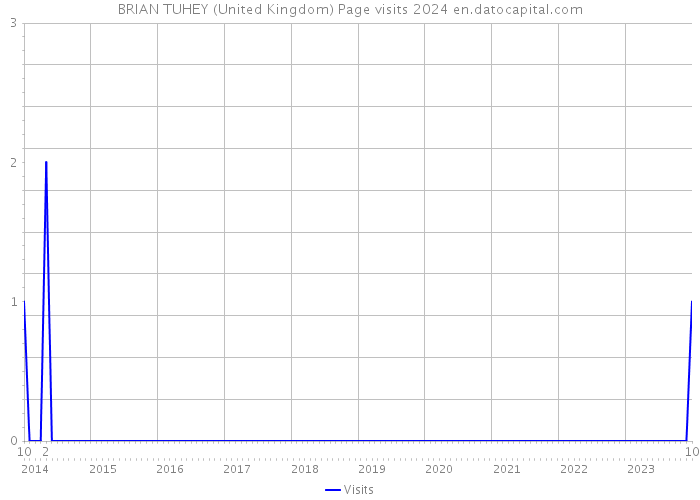 BRIAN TUHEY (United Kingdom) Page visits 2024 