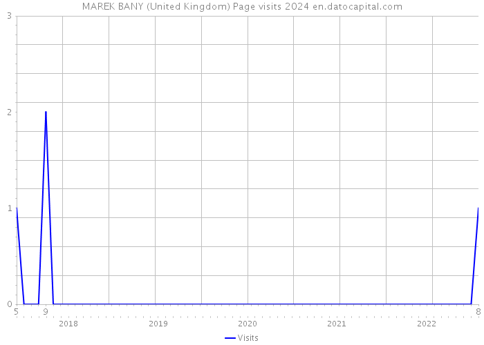 MAREK BANY (United Kingdom) Page visits 2024 