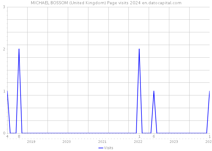 MICHAEL BOSSOM (United Kingdom) Page visits 2024 