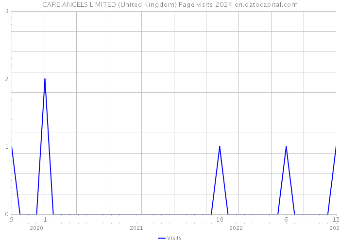 CARE ANGELS LIMITED (United Kingdom) Page visits 2024 