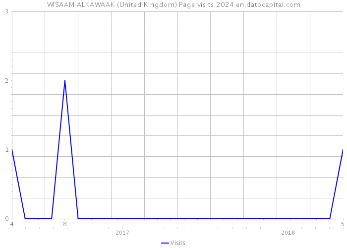 WISAAM ALKAWAAK (United Kingdom) Page visits 2024 