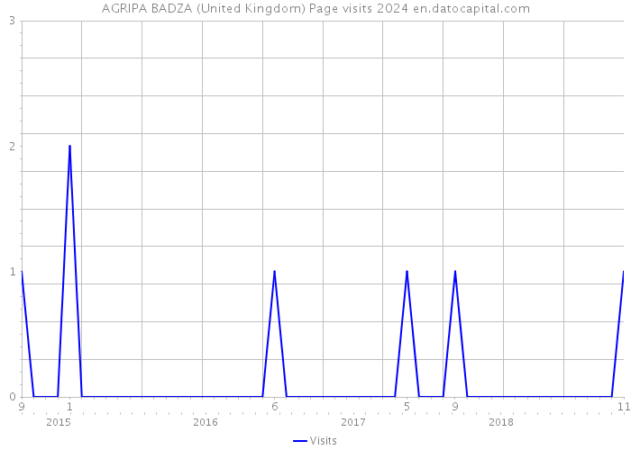 AGRIPA BADZA (United Kingdom) Page visits 2024 
