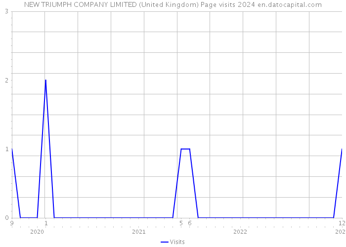 NEW TRIUMPH COMPANY LIMITED (United Kingdom) Page visits 2024 