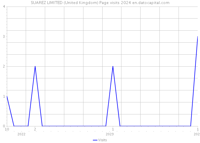 SUAREZ LIMITED (United Kingdom) Page visits 2024 