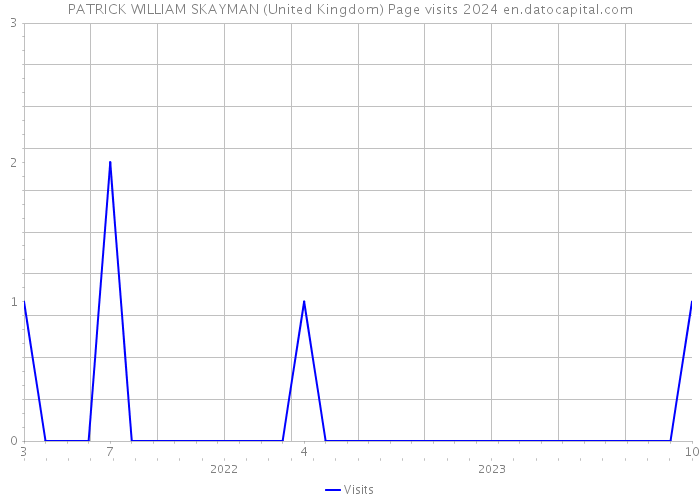 PATRICK WILLIAM SKAYMAN (United Kingdom) Page visits 2024 