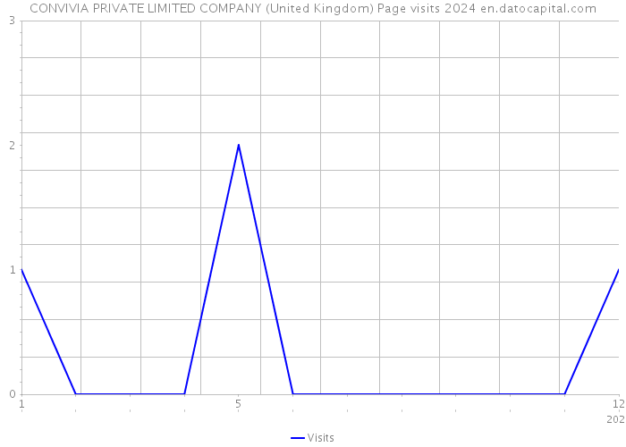 CONVIVIA PRIVATE LIMITED COMPANY (United Kingdom) Page visits 2024 