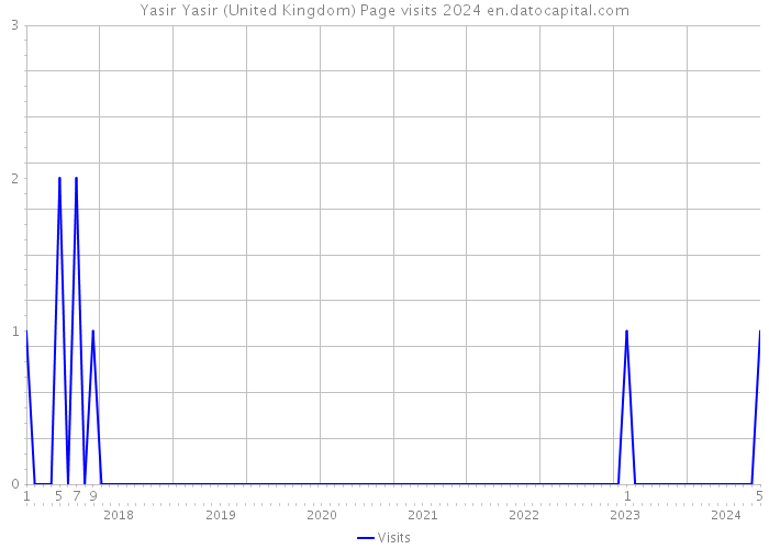 Yasir Yasir (United Kingdom) Page visits 2024 