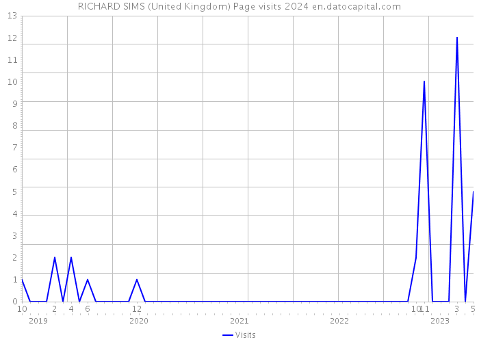 RICHARD SIMS (United Kingdom) Page visits 2024 
