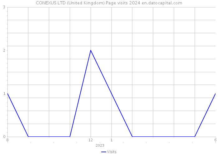 CONEXUS LTD (United Kingdom) Page visits 2024 