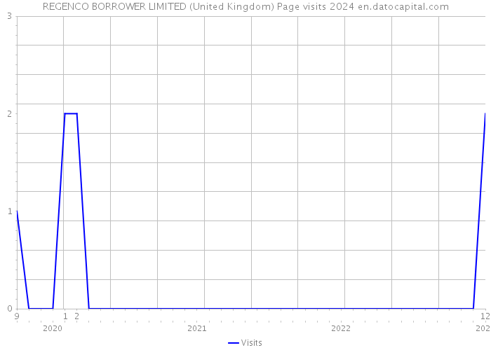 REGENCO BORROWER LIMITED (United Kingdom) Page visits 2024 
