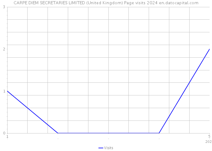 CARPE DIEM SECRETARIES LIMITED (United Kingdom) Page visits 2024 