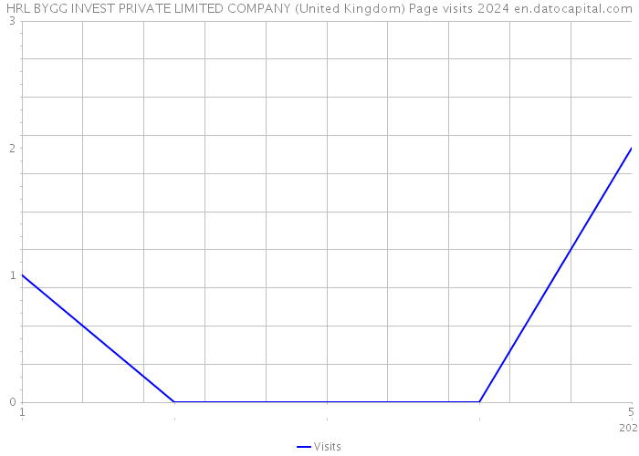 HRL BYGG INVEST PRIVATE LIMITED COMPANY (United Kingdom) Page visits 2024 