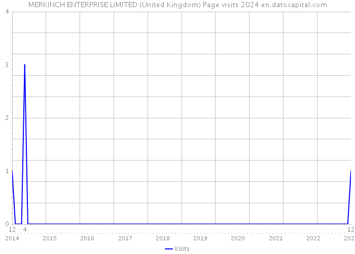 MERKINCH ENTERPRISE LIMITED (United Kingdom) Page visits 2024 