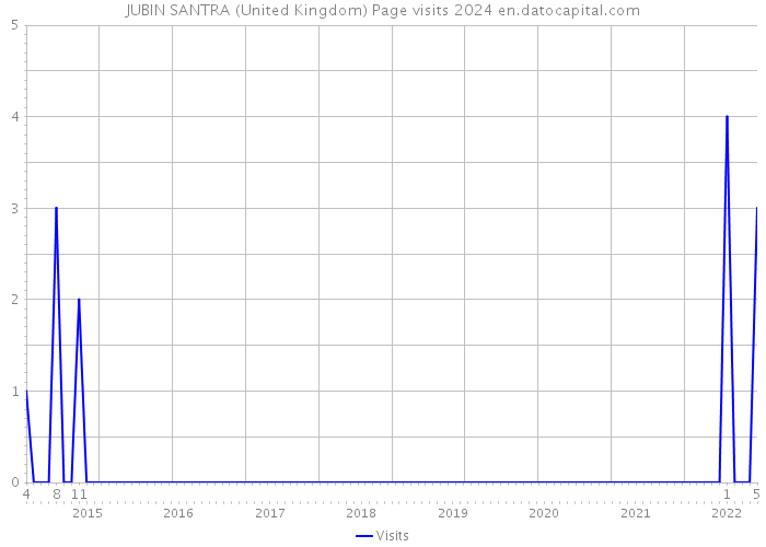 JUBIN SANTRA (United Kingdom) Page visits 2024 