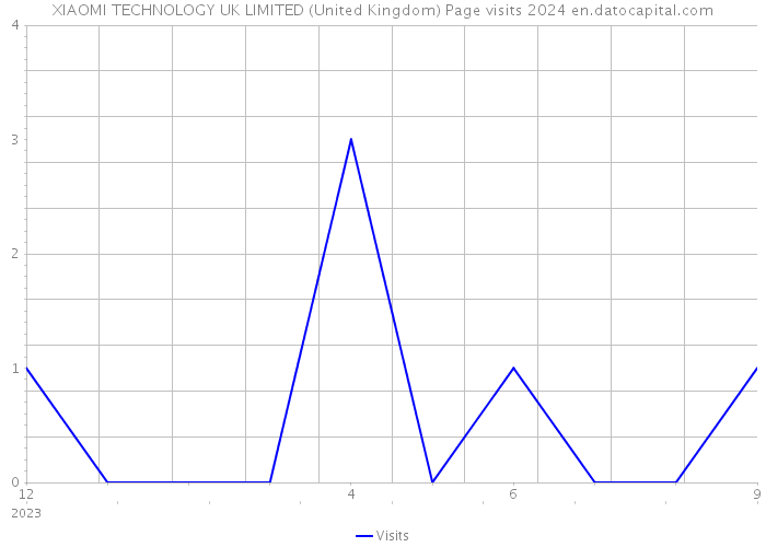 XIAOMI TECHNOLOGY UK LIMITED (United Kingdom) Page visits 2024 