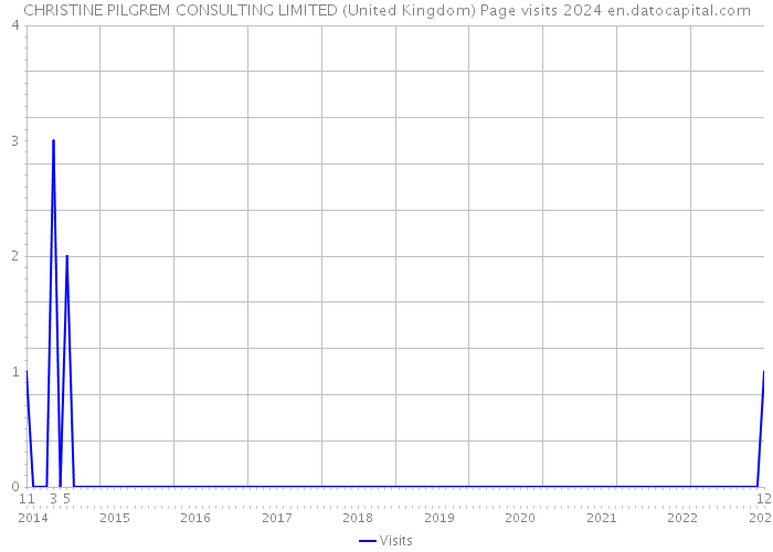 CHRISTINE PILGREM CONSULTING LIMITED (United Kingdom) Page visits 2024 