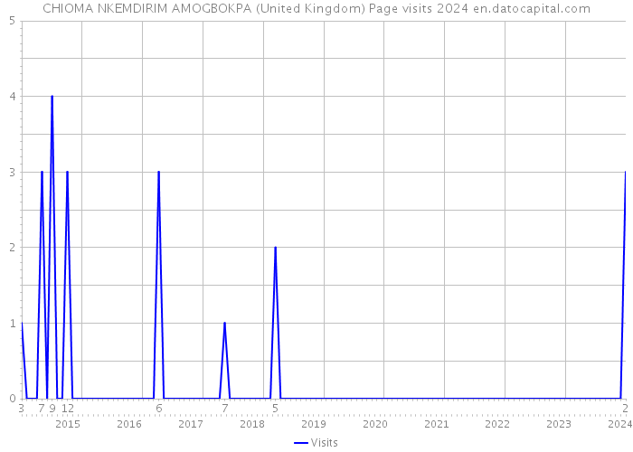 CHIOMA NKEMDIRIM AMOGBOKPA (United Kingdom) Page visits 2024 