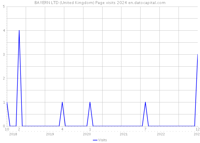 BAYERN LTD (United Kingdom) Page visits 2024 