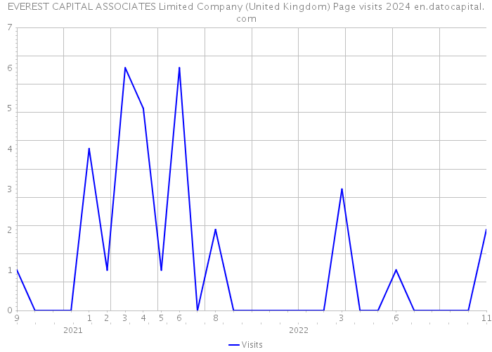 EVEREST CAPITAL ASSOCIATES Limited Company (United Kingdom) Page visits 2024 