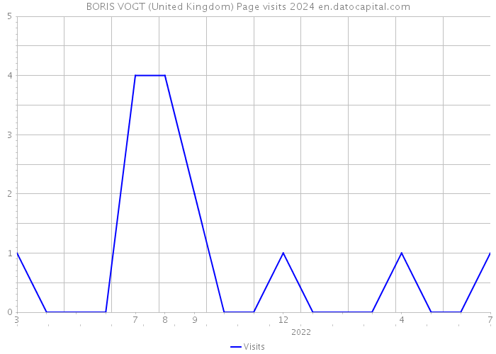 BORIS VOGT (United Kingdom) Page visits 2024 