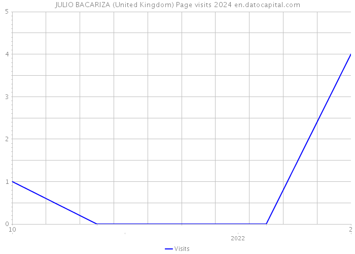 JULIO BACARIZA (United Kingdom) Page visits 2024 