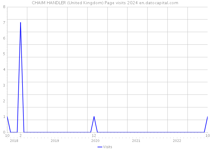 CHAIM HANDLER (United Kingdom) Page visits 2024 
