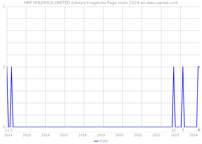 HRP HOLDINGS LIMITED (United Kingdom) Page visits 2024 