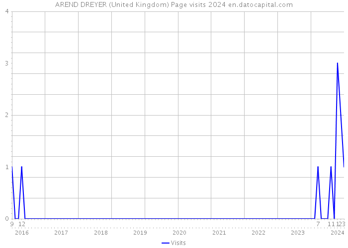 AREND DREYER (United Kingdom) Page visits 2024 