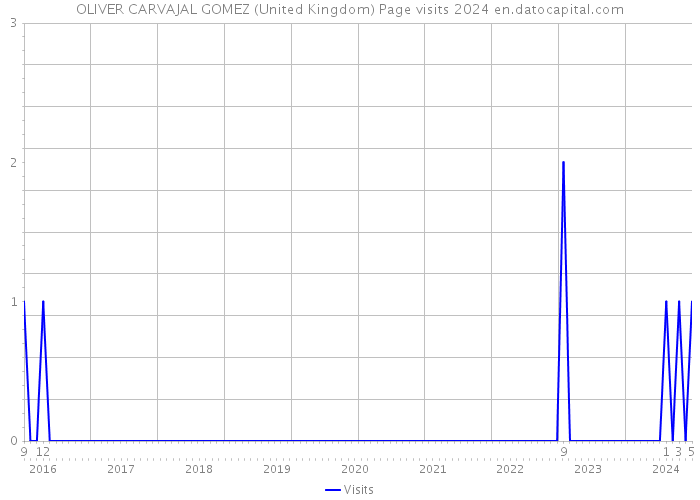 OLIVER CARVAJAL GOMEZ (United Kingdom) Page visits 2024 