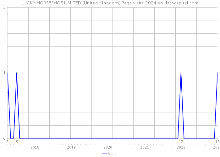 LUCKY HORSESHOE LIMITED (United Kingdom) Page visits 2024 