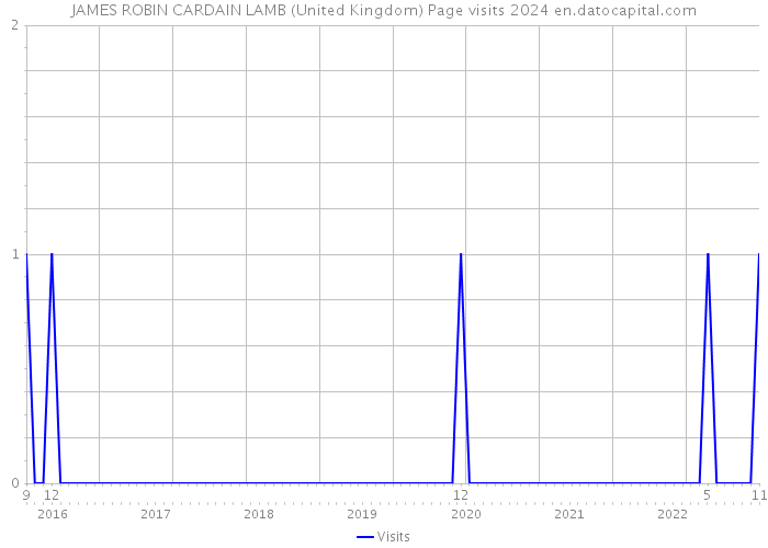 JAMES ROBIN CARDAIN LAMB (United Kingdom) Page visits 2024 