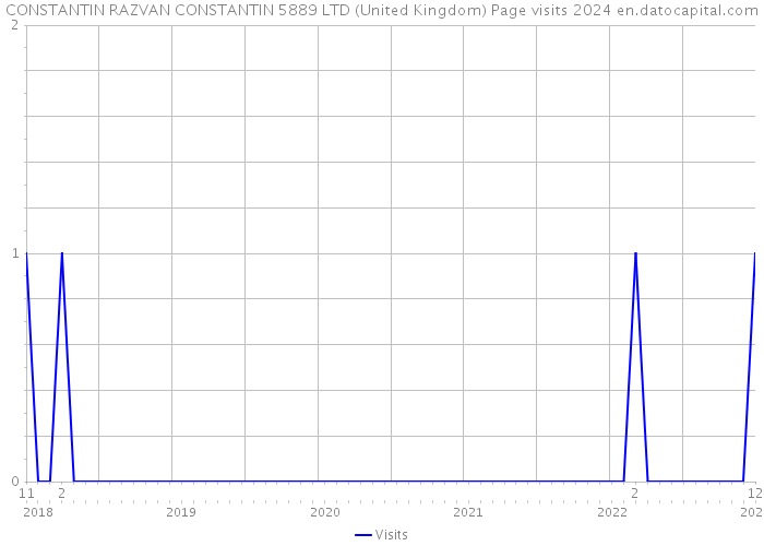 CONSTANTIN RAZVAN CONSTANTIN 5889 LTD (United Kingdom) Page visits 2024 