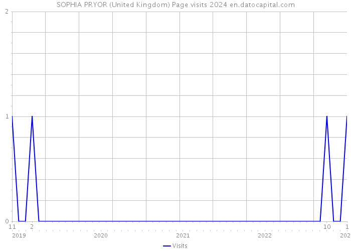 SOPHIA PRYOR (United Kingdom) Page visits 2024 